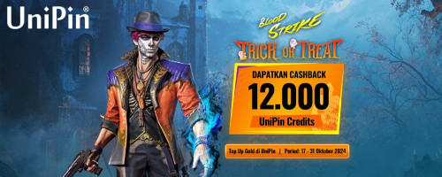 Update Baru Blood Strike telah Hadir! Raih Cashback 12.000 UniPin Credits & Main Trick or Treat Bersama!